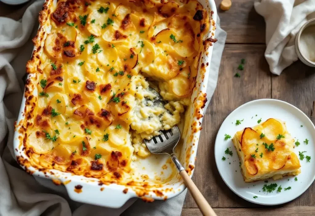 Gratin de pommes de terre express : découvrez la recette familiale ultra crémeuse et fondante qui régale tout le monde